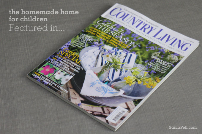 sania pell new book in Country Living magazine