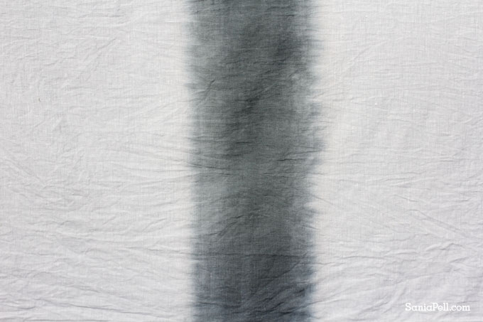 Ombré dyed linen by Sania Pell