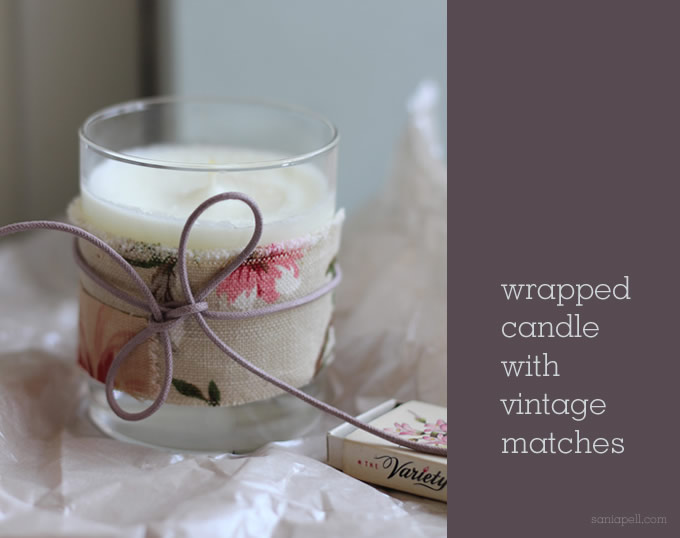 wrapped candle