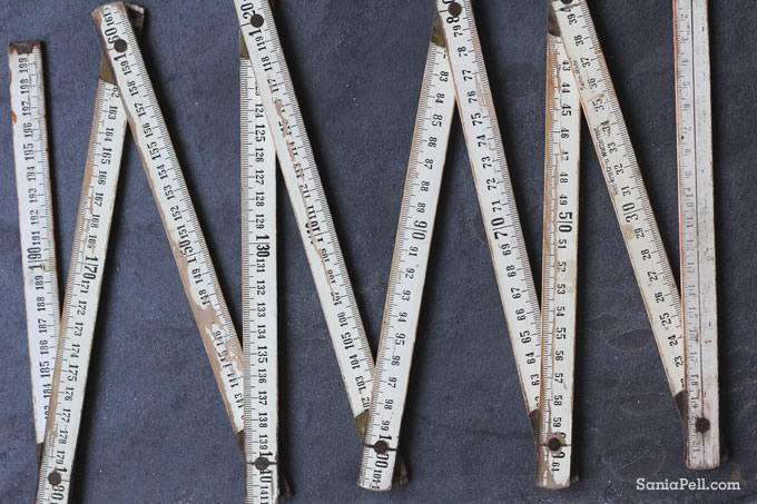 vintage ruler by Sania Pell