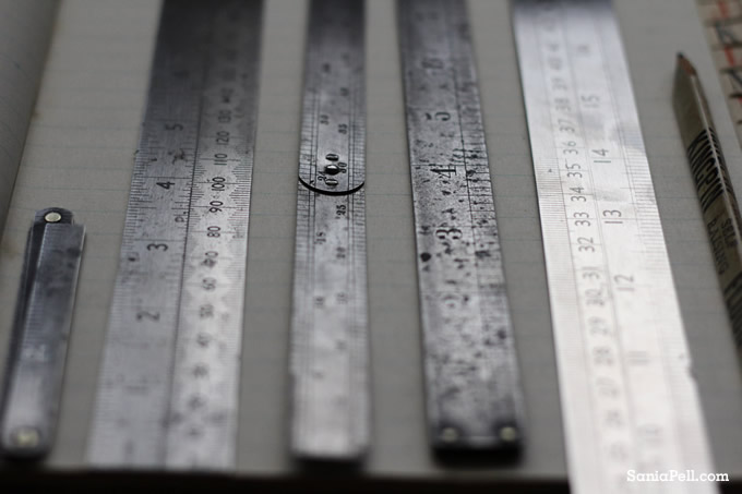 craft rulers by Sania Pell