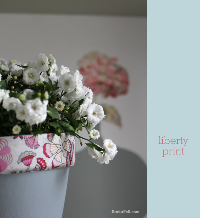 sania pell liberty print plant pot