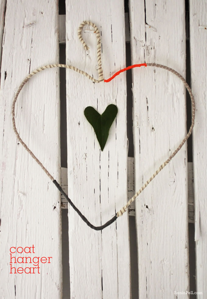 coat hanger heart by Sania Pell