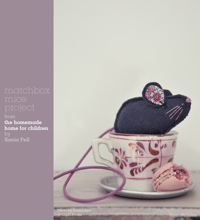 Matchbox mice project from The Homemade Home for Children by Sania Pell