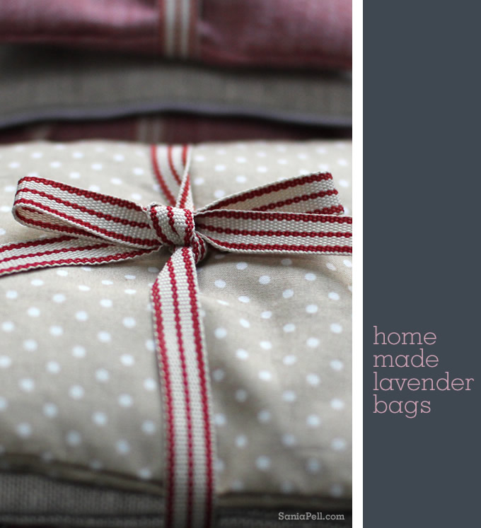 Homemade lavender bags by Sania Pell