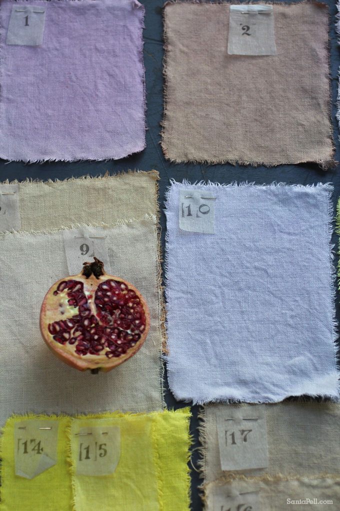 Homemade natural dyes by Sania Pell