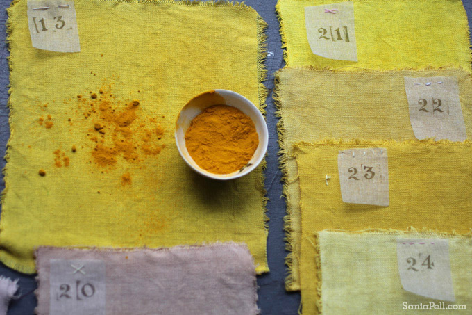 Homemade natural dyes by Sania Pell