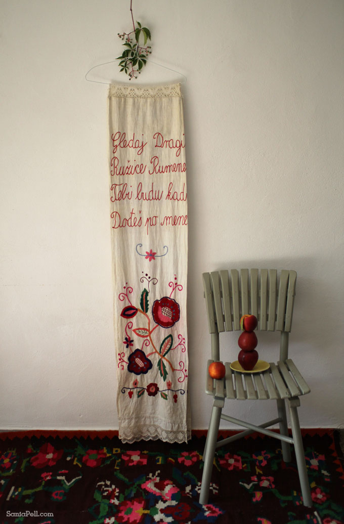 vintage Croatian embroidery, by Sania Pell 
