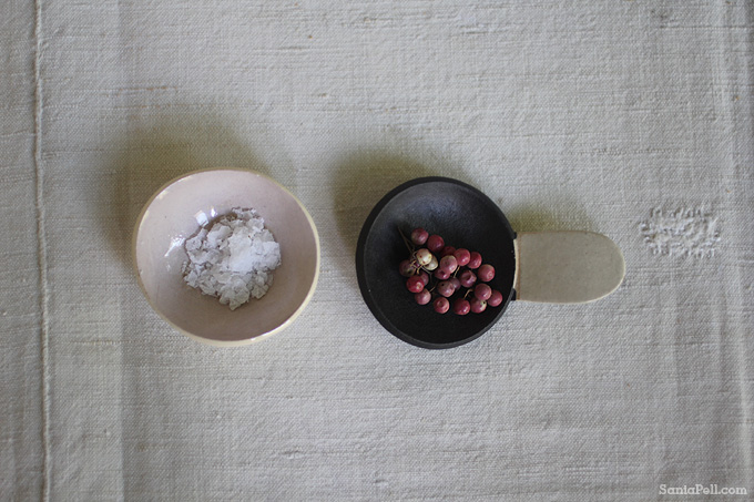 Sea Salt and Pink Peppercorns, photo by Sania Pell