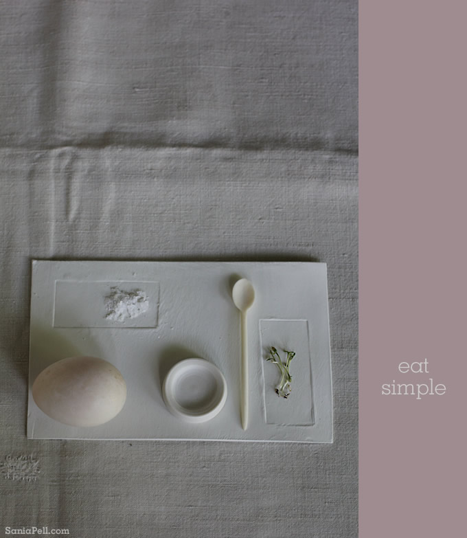 Eat simple - photography by Sania Pell
