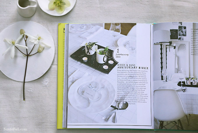 Inside Decorate with flowers book -  Photo by Sania Pell