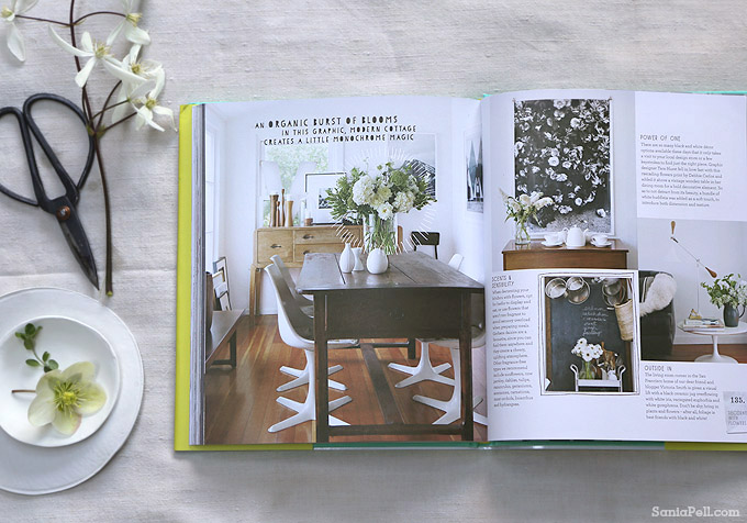 Inside Decorate With Flowers book - photo by Sania Pell
