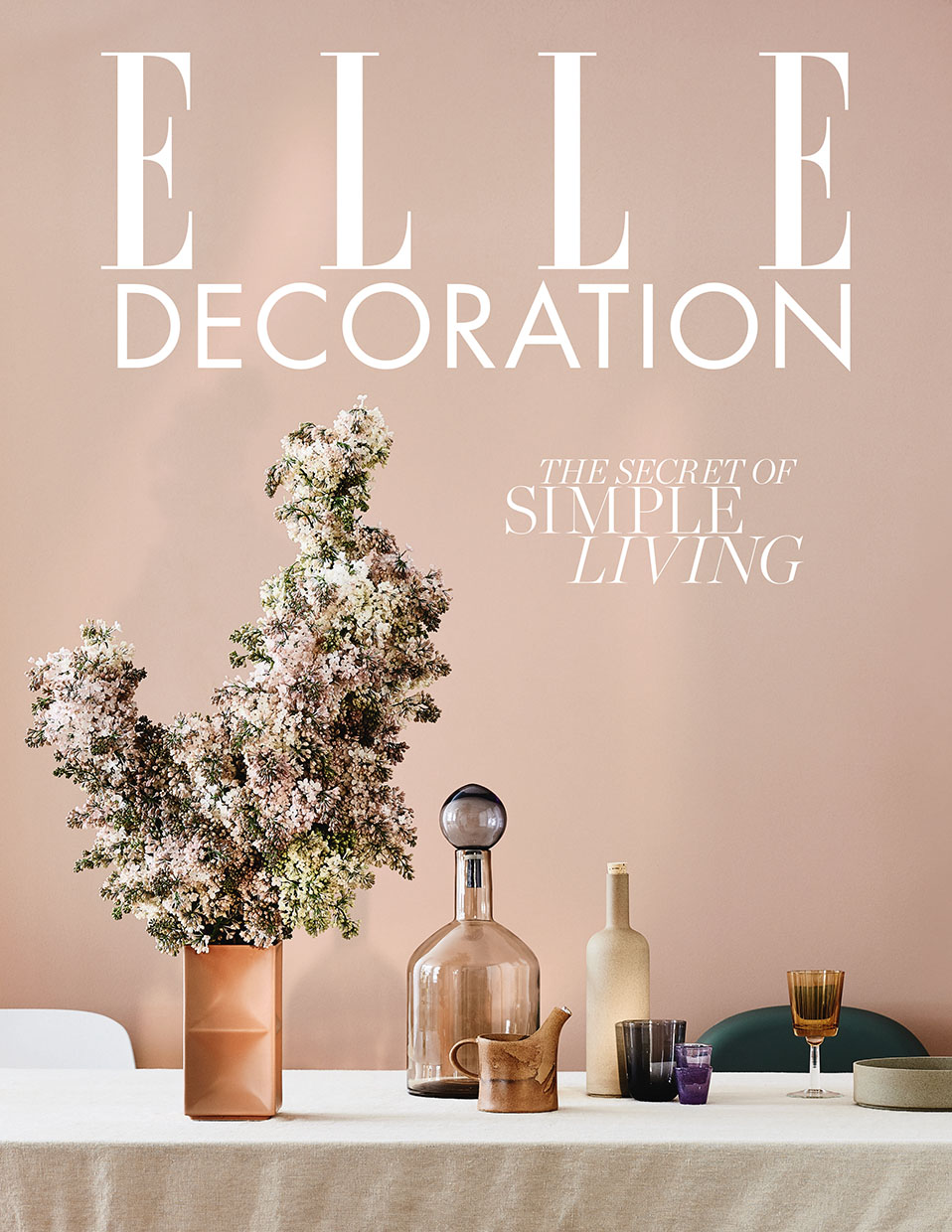 Elle Decoration May 2018 subscriber front cover styled by interior stylist Sania Pell. Photography by Jake Curtis.